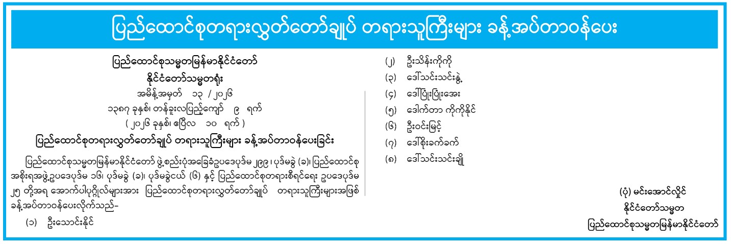 အမိန့်အမှတ် ၁၃-၂၀၂၆